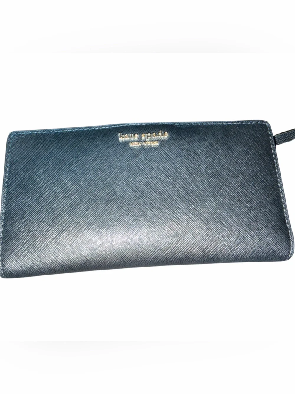 Michael Kors black Saffiano Zip Around Wallet